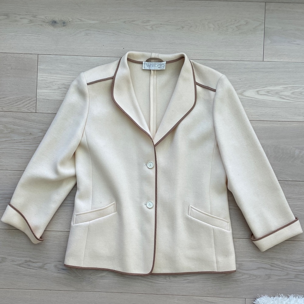 Vintage Tan Wool Blazer